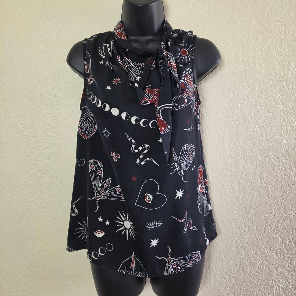 Modcloth Celestial Moth and Snake Blouse